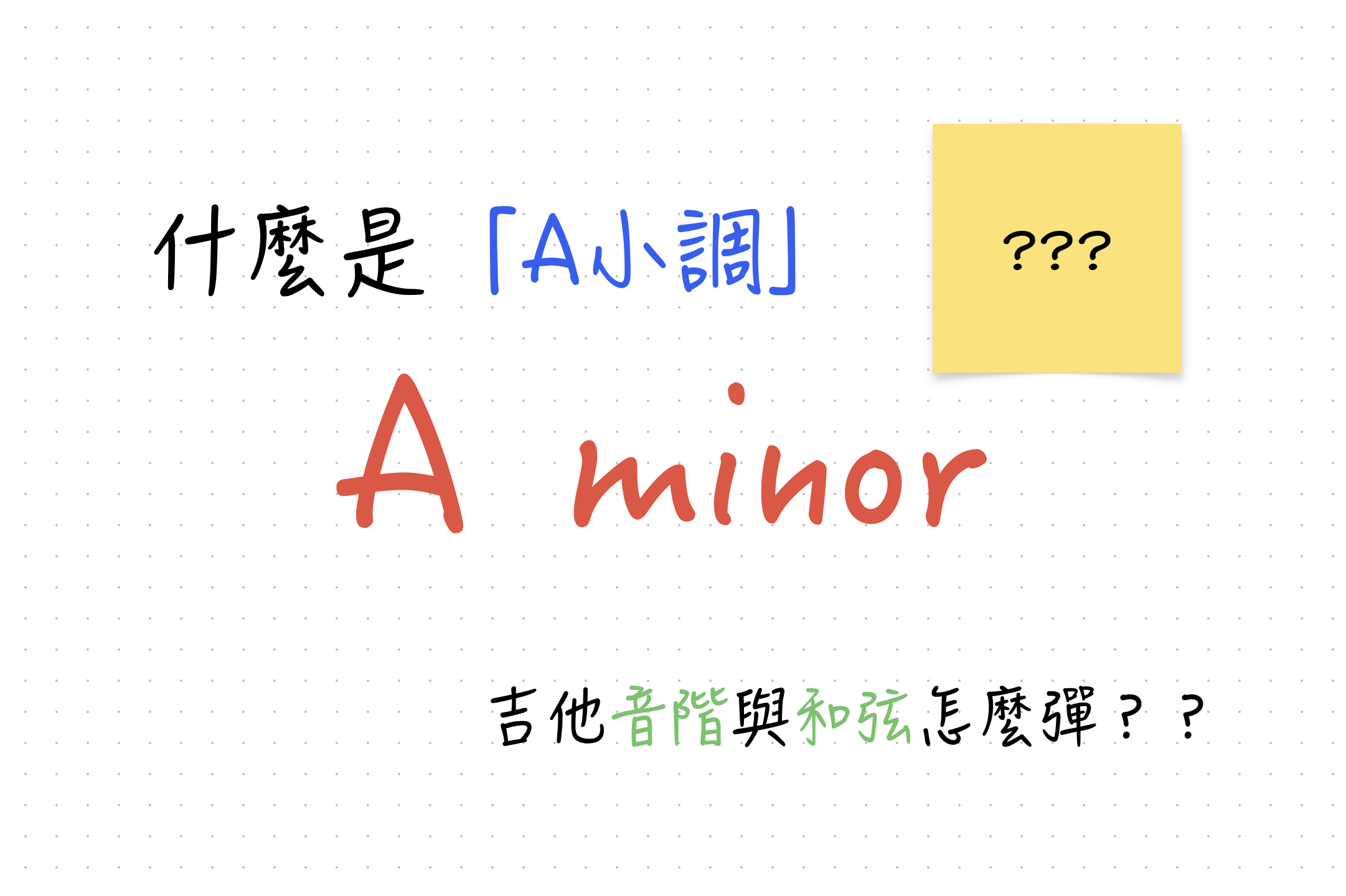 A和弦|吉他的指法有哪些?CAGED圖解5個常見的指形 | 巴那那